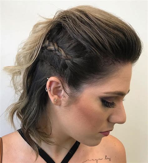 penteado moicano feminino cabelo curto